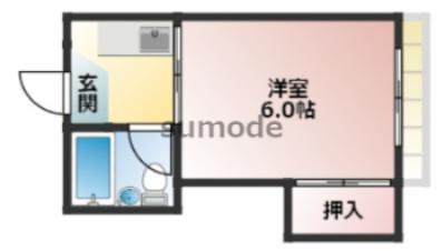 フラットKの間取り