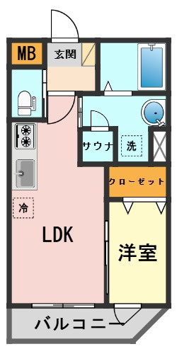 ｂ’CASA新小岩の間取り