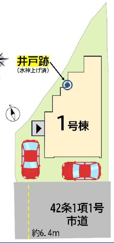 北九州市門司区黄金町の新築一戸建の区画図