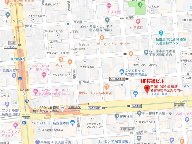 ＨＦ桜通ビルディングの地図