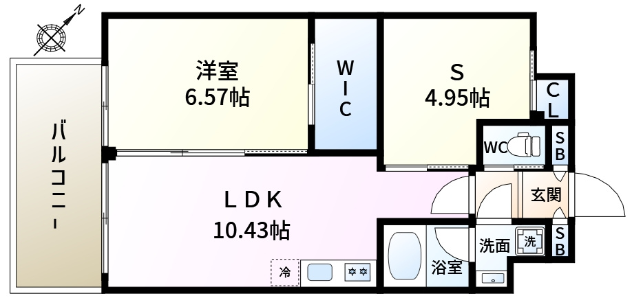 プレジオ新小岩EUROの間取り