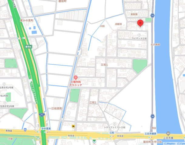 江松1丁目　貸工場の地図
