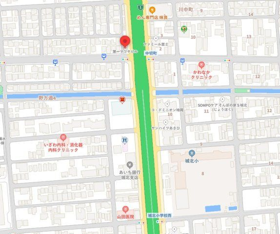 第一マツヤビルの地図