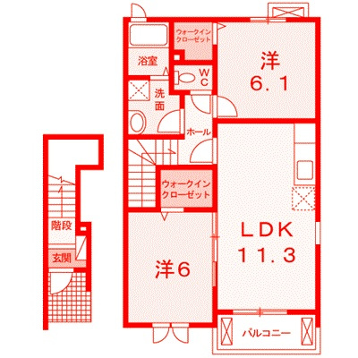 フラッツ・パディの間取り|広々57.63㎡・人気の2LDK