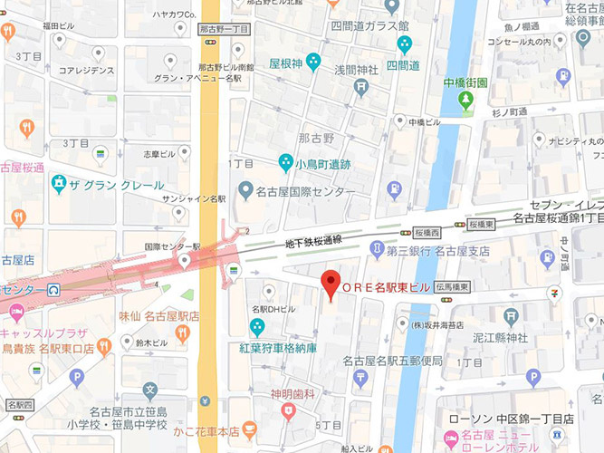 名駅東ビルの地図