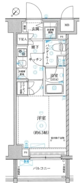 レアライズ立川の間取り