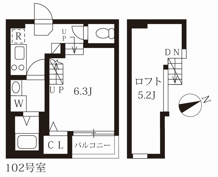 ハーモニーテラス八田Ⅱの間取り