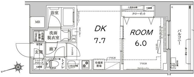 ルフレプレミアム押上イーストの間取り