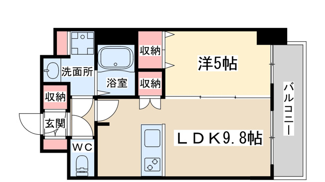 【間取り】 | プレサンス扇町駅前