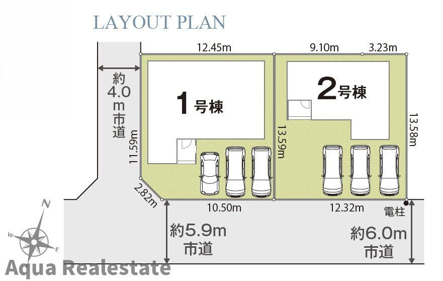 リナージュ徳島市雑賀町　01期の区画図