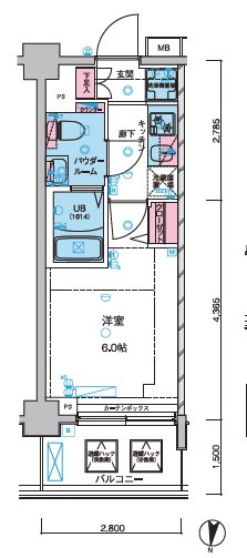 ジェノヴィア京成立石スカイガーデンの間取り