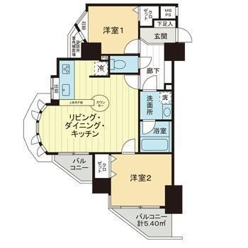 ライオンズマンション小石川シティの間取り|間取りです。