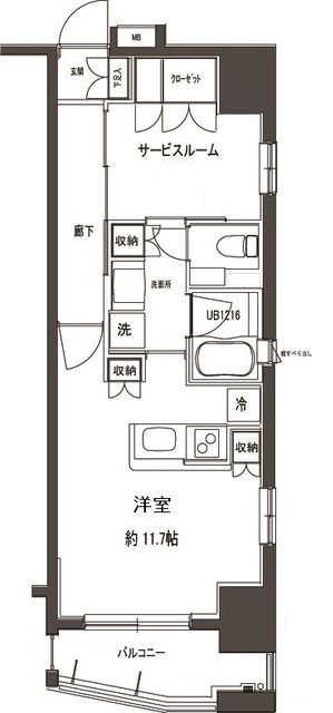 フォレシティ神田多町の間取り|間取りです。