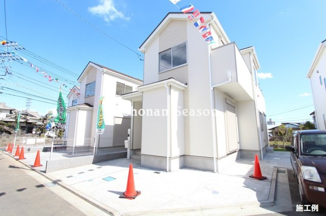 座間市ひばりが丘1丁目　新築戸建　全1棟の外観|同じ工務店様の施工例です。