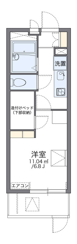 レオパレス十三Ⅱの間取り