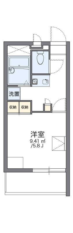 レオパレスクララ九条の間取り