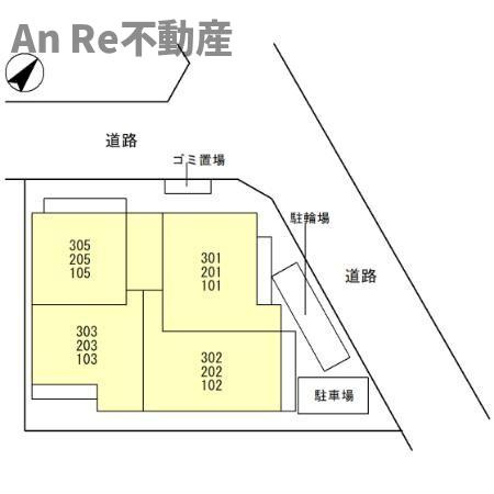 ムーンダスト美園の区画図