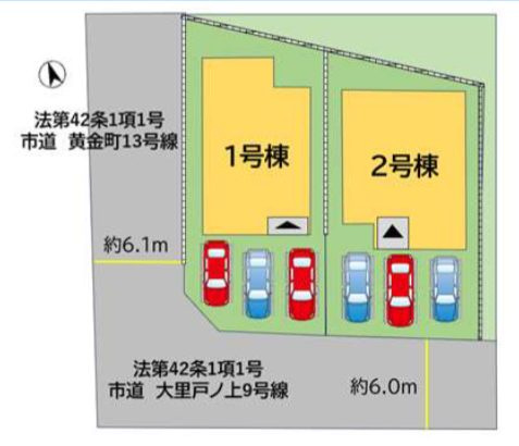 北九州市門司区黄金町の新築一戸建の間取り