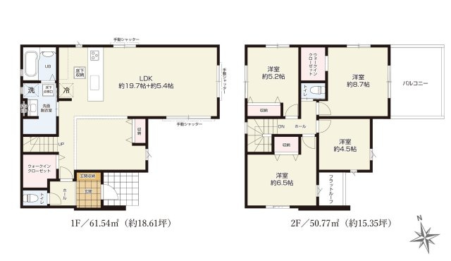 土浦市中1期　新築戸建の間取り|ご希望物件まとめてのご案内も可能です♪お気軽にお申し付けください！
