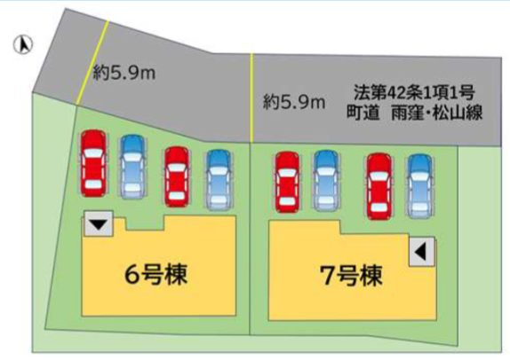 京都郡苅田町大字苅田の新築一戸建の区画図