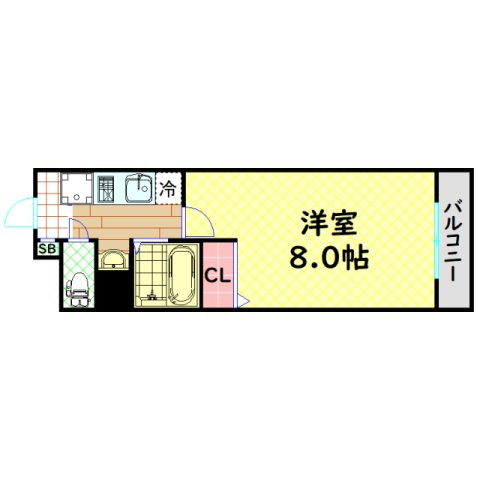 【間取り】 | オレンジコート西心斎橋