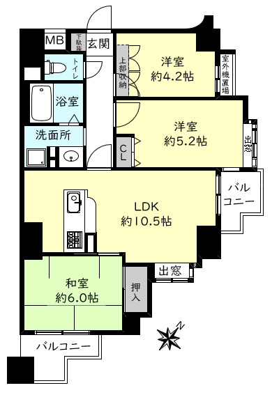 パルメーラ板宿の間取り
