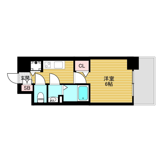 アスヴェル新大阪SOUTHの間取り