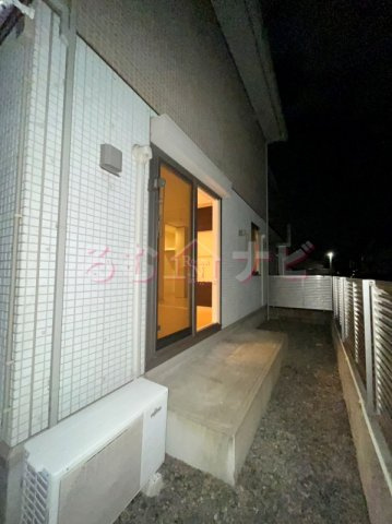 福岡市南区老司４丁目のアパートのバルコニー