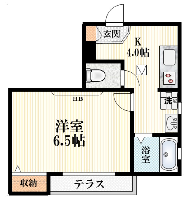 メゾン・ド・ソレイユの間取り|★角部屋★東向き★
