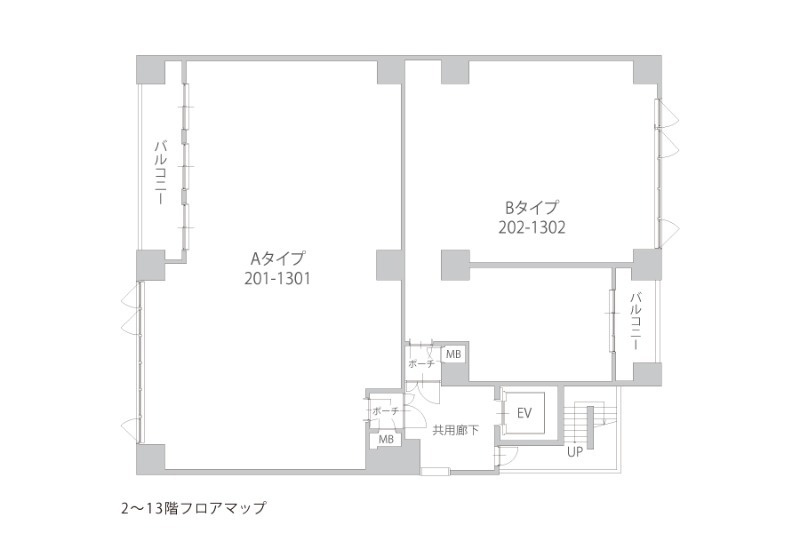 プレジオ谷町の間取り