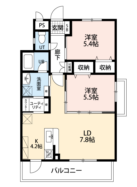 メゾンKUWANⅡの間取り