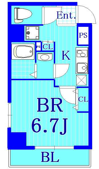 横浜市神奈川区子安通２丁目の賃貸マンションの間取り|使いやすい間取りです！