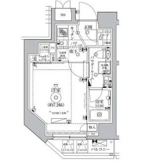 【間取り】 | レアライズ浅草Ⅳ | 間取りです。