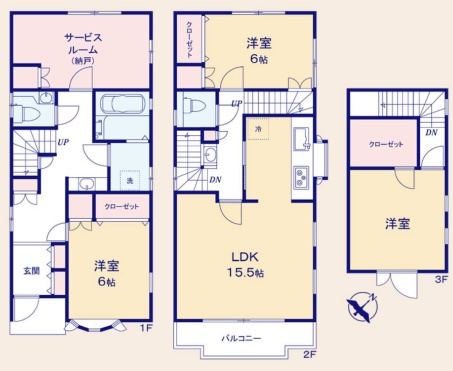 高松2丁目中古戸建の間取り
