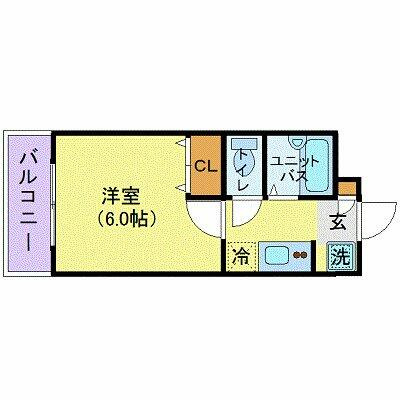 スカイコート馬込の間取り