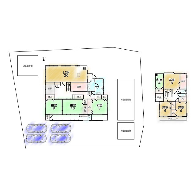 八瀬秋元町 中古戸建の間取り