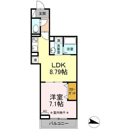 アヴァンス東大泉Aの間取り