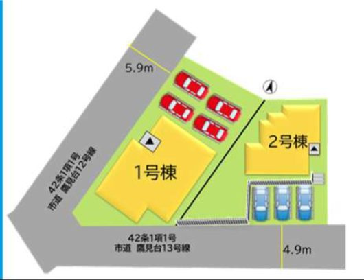 北九州市八幡西区鷹見台１丁目の新築一戸建の間取り