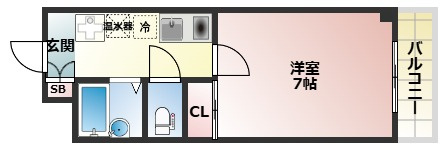 【間取り】 | ドルチェ北田辺