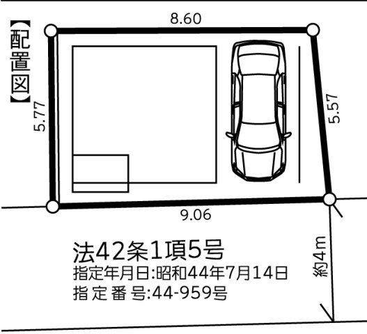 相模原市南区相武台3丁目5期　新築1棟の区画図|日当たり良好な南道路♪