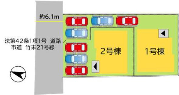 北九州市八幡西区竹末１丁目の新築一戸建の間取り