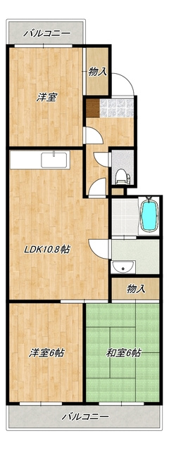 グリーンハイツたかはなの間取り|間取図です。