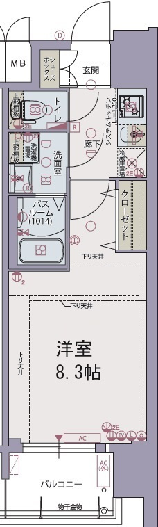 レジデンス大阪レトログラードの間取り