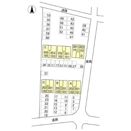 フォルトゥーナ　Aの区画図|高崎、前橋のお部屋探しはエンドスケープまで！お客様の理想お聞かせ下さい♪