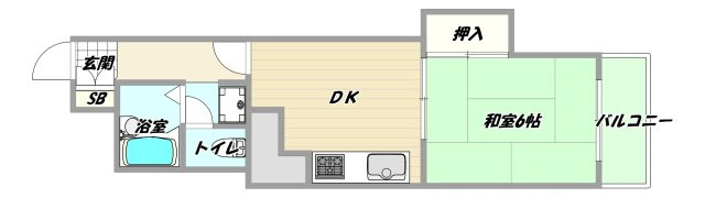 大阪市淀川区東三国２丁目の賃貸マンションの間取り