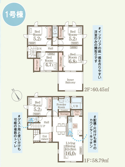 宮城野区福室7丁目の間取り