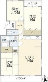 【間取り】 | ユニーブル第2星ヶ丘B棟