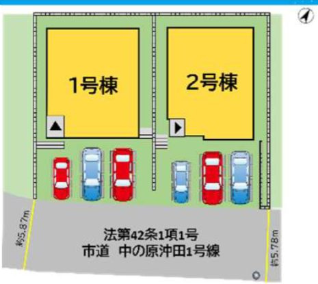 北九州市八幡西区中の原１丁目の新築一戸建の間取り