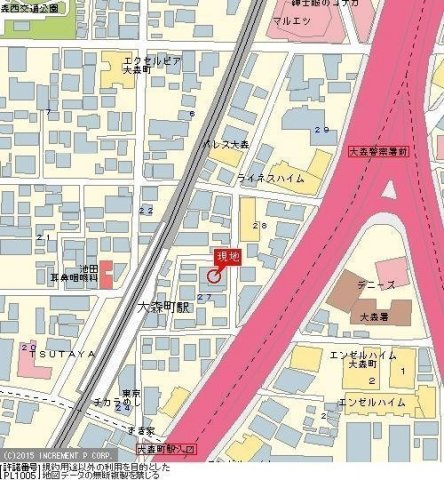 ヴェルステージ大森町駅前の地図