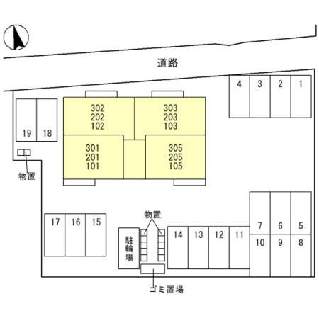 イルグラン　フルールの区画図